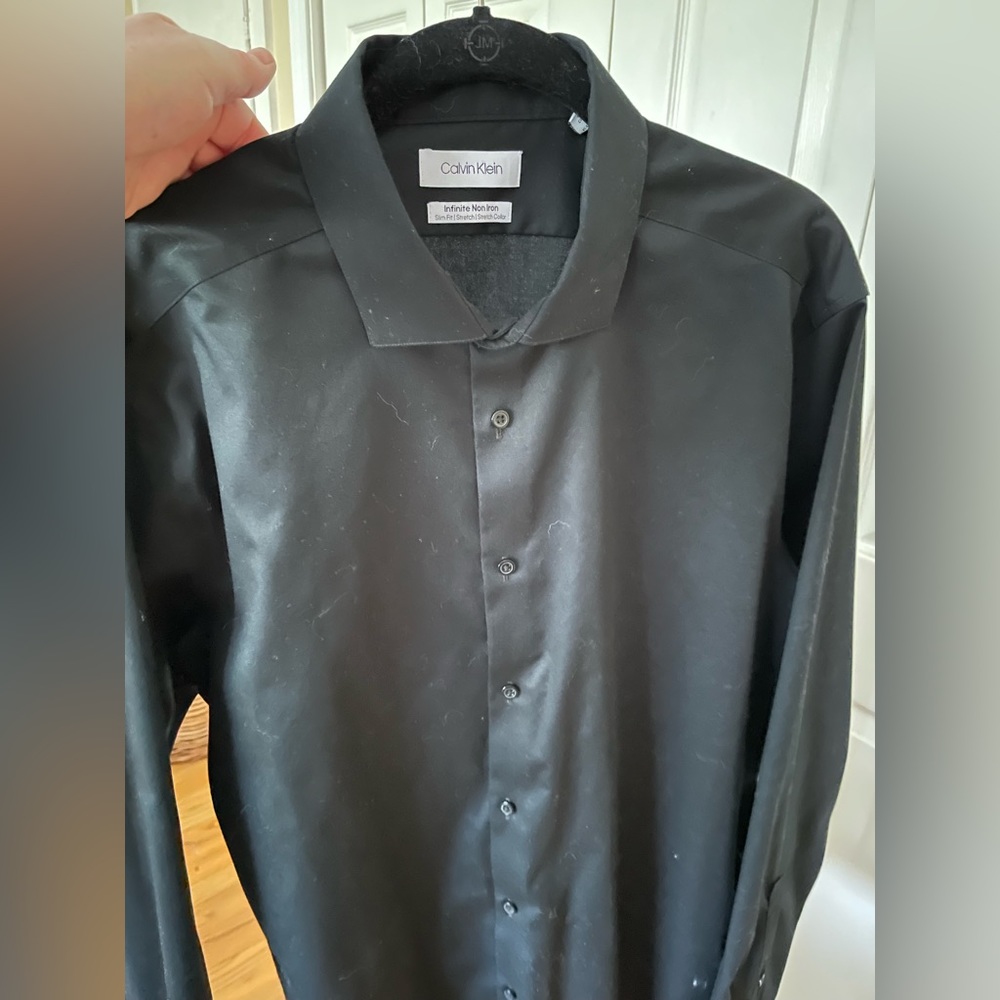 Calvin Klein Infinite Non Iron black shirt XL